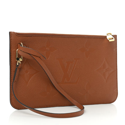 Louis Vuitton Empreinte Monogram Giant Neverfull MM Pochette Caramel 3 of 6