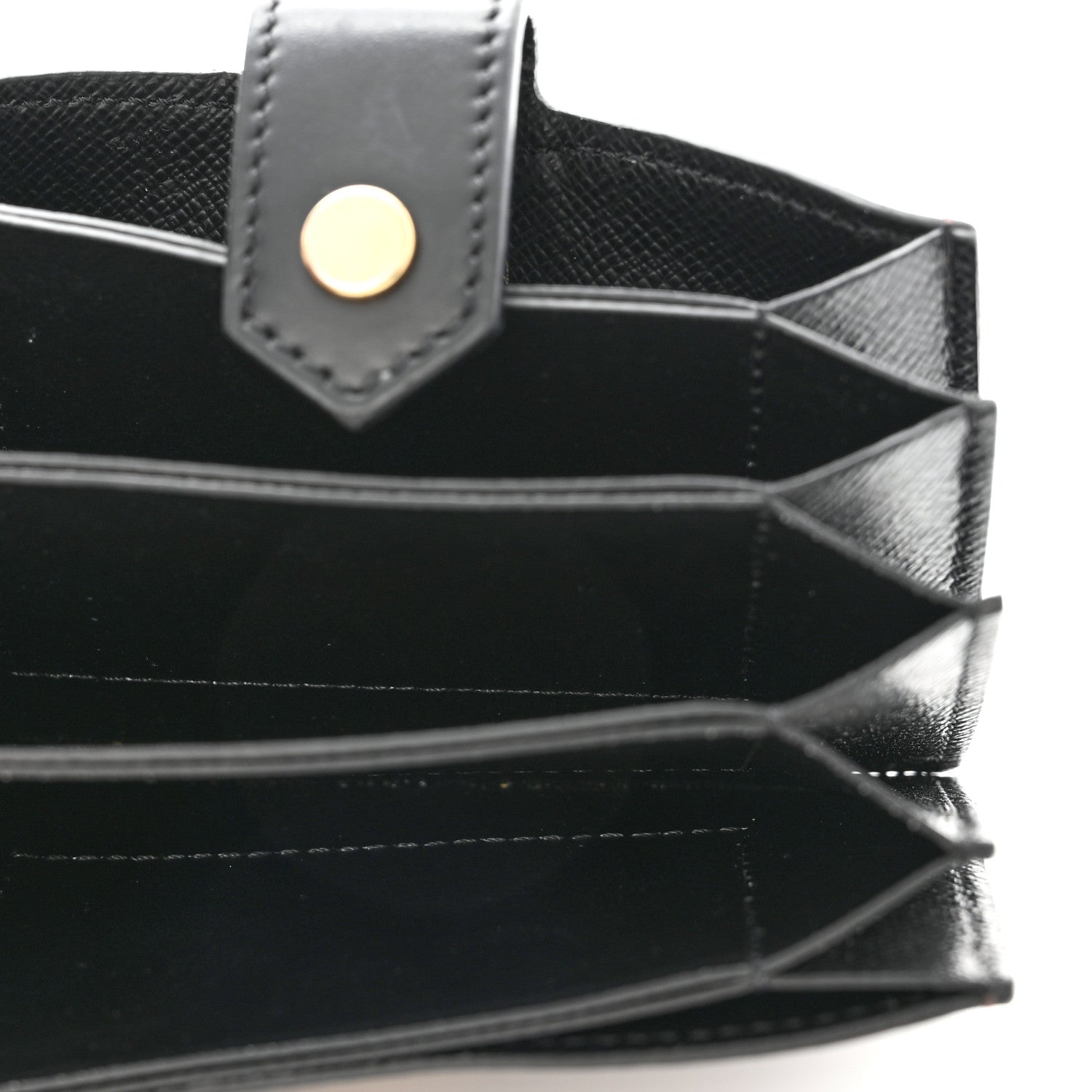 Louis Vuitton Monogram Gusset Card Holder Black 5 of 6