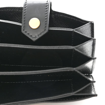 Louis Vuitton Monogram Gusset Card Holder Black 5 of 6