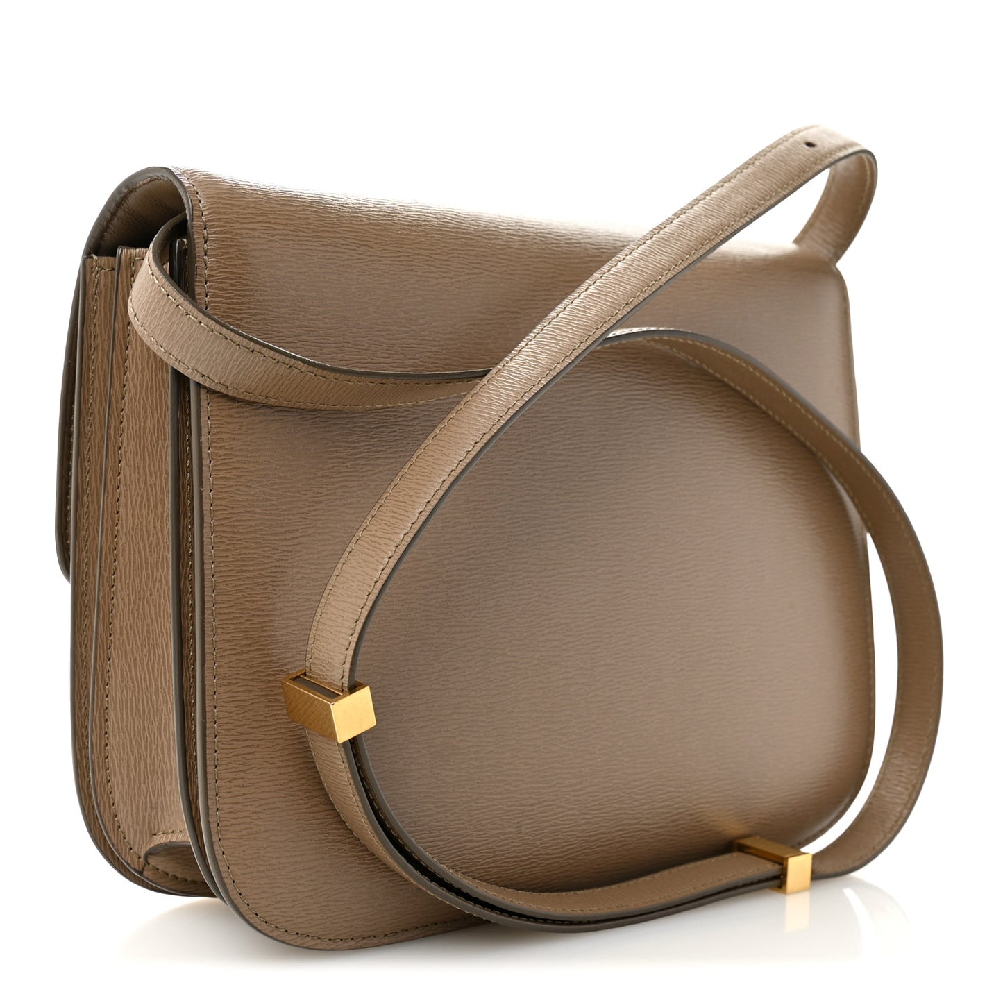 Liege Calfskin Medium Classic Box Flap Bag Souris
