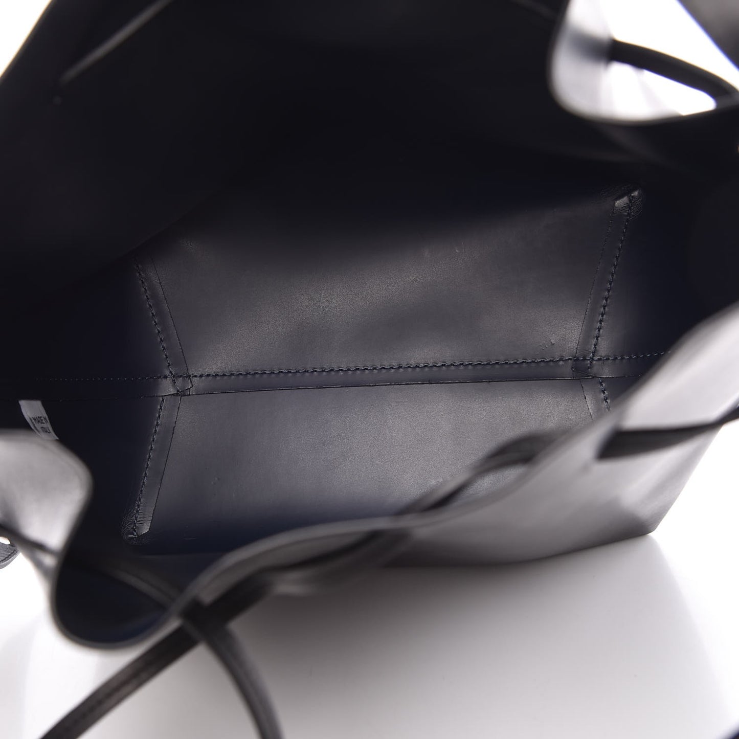 Vegetable Tanned Calfskin Bucket Bag Black