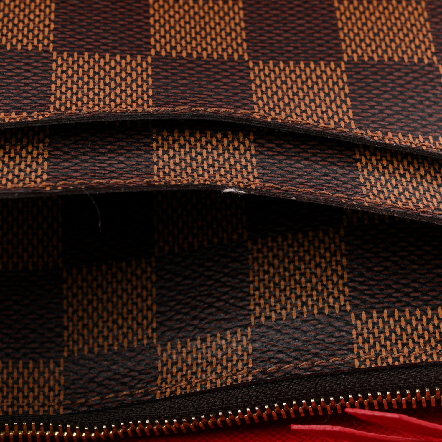 Louis Vuitton Damier Ebene Josephine Wallet Red 10 of 10