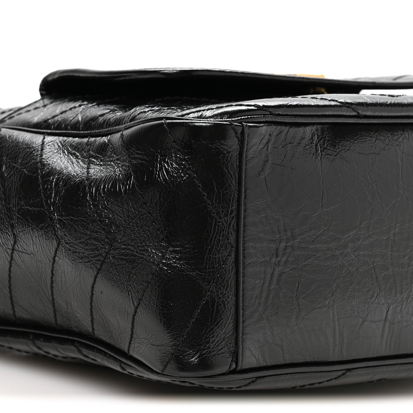 Crinkled Calfskin Matelasse Monogram Niki Multipocket Shopping Tote Black