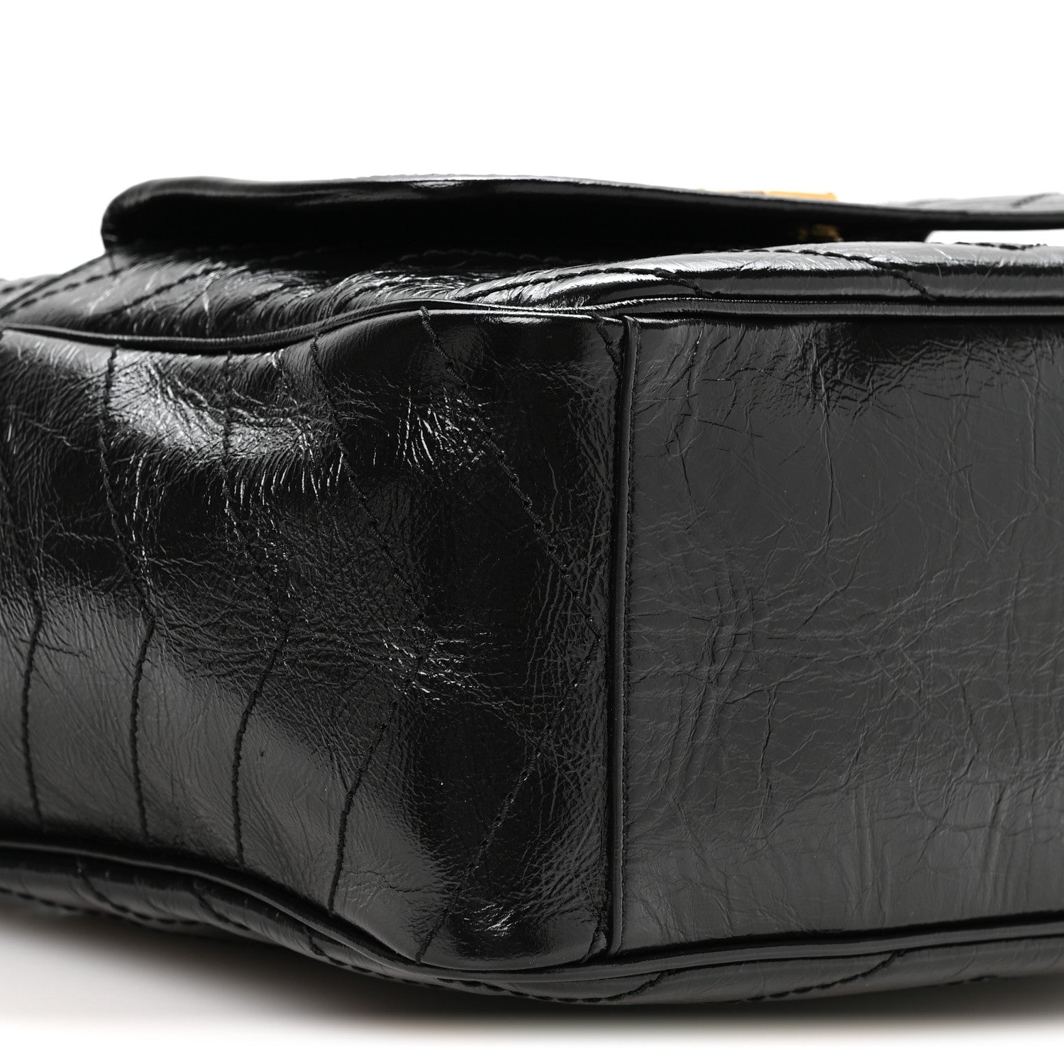 Saint Laurent Crinkled Calfskin Matelasse Monogram Niki Multipocket Shopping Tote Black 9 of 10