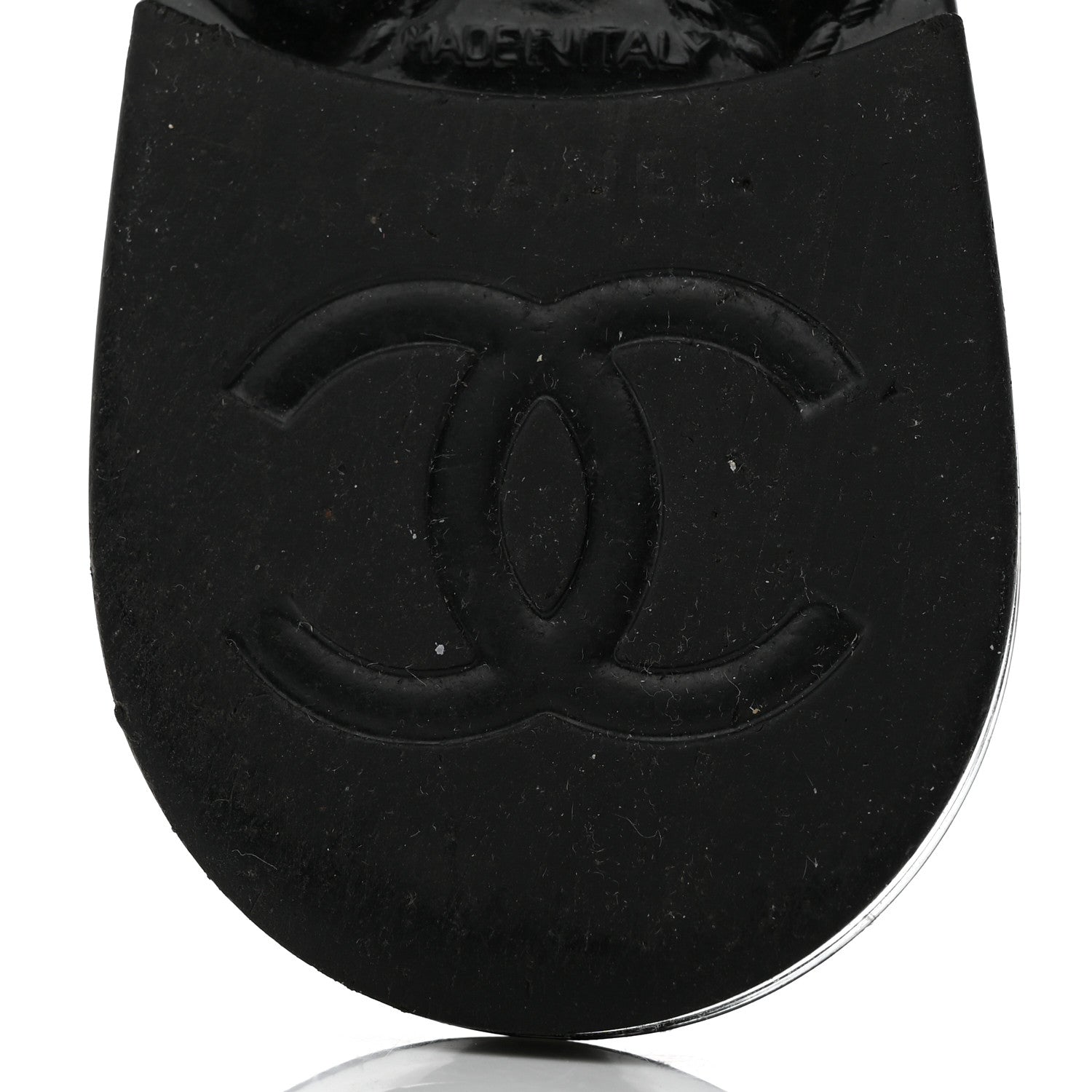 Chanel Jelly Camellia Thong Sandals 40 Black Ivory 7 of 8
