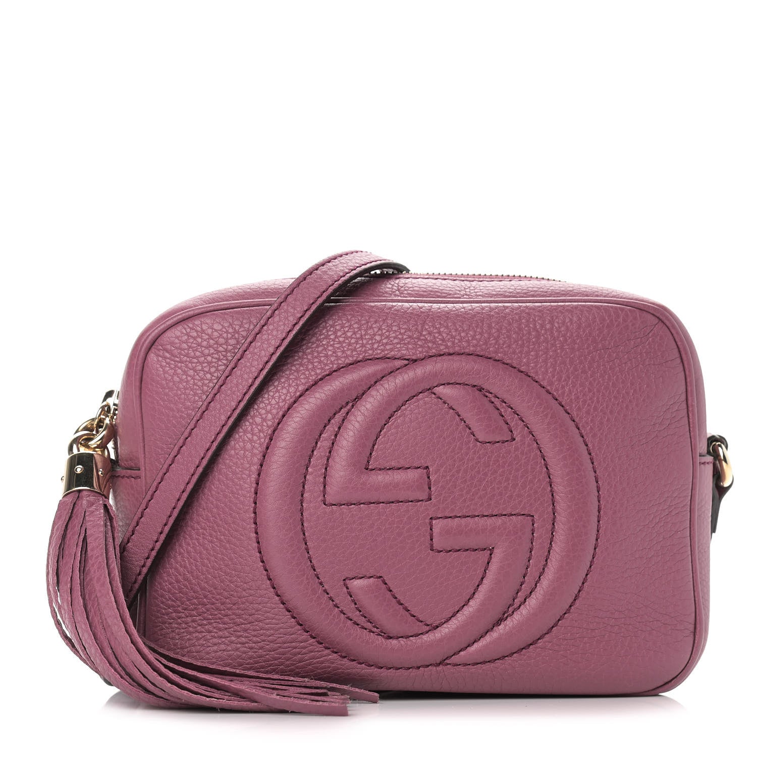 Gucci Pebbled Calfskin Small Soho Disco Bag Peonia Flower 1 of 12