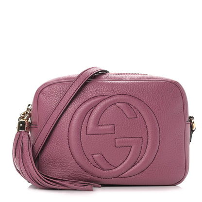 Gucci Pebbled Calfskin Small Soho Disco Bag Peonia Flower 1 of 12