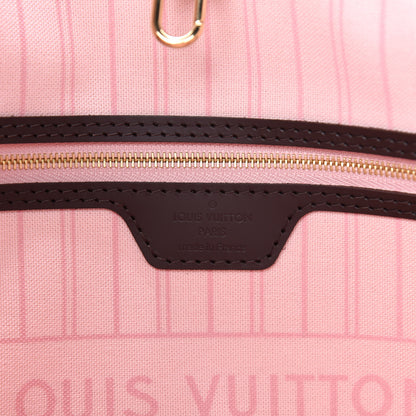 Louis Vuitton Damier Ebene Neo Neverfull MM Rose Ballerine 8 of 10