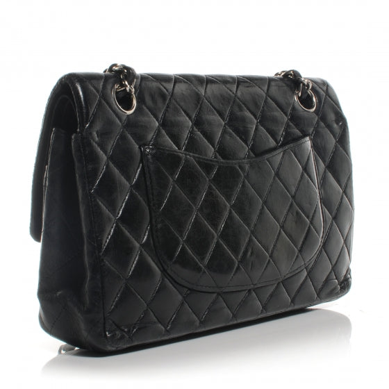 Chanel Lambskin Quilted Medium Double Flap Bag Black 4 of 33