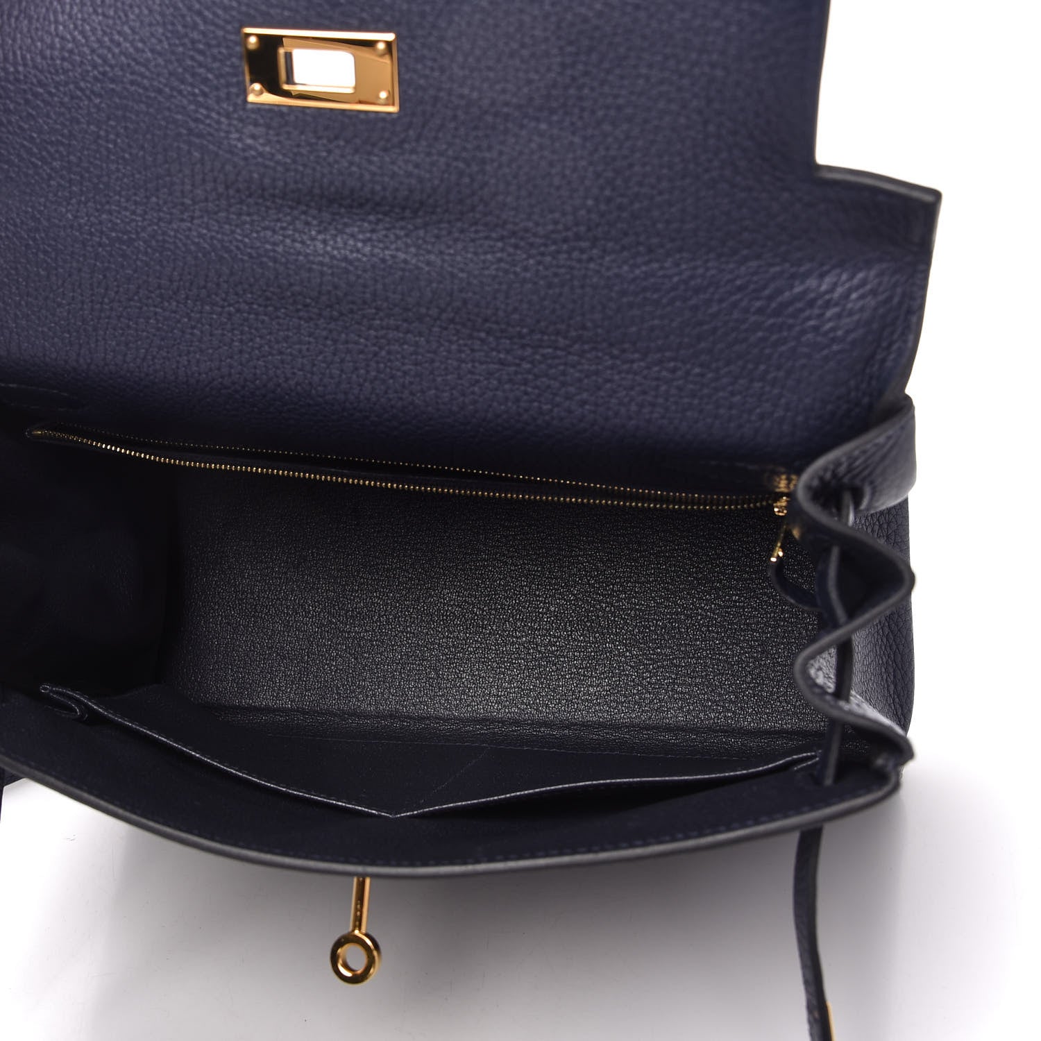 Hermes Taurillon Clemence Kelly Retourne 28 Bleu Nuit 5 of 10