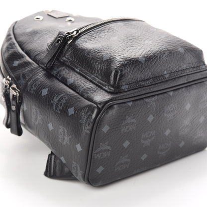 MCM Visetos Studded Small Stark Backpack Black 9 of 9