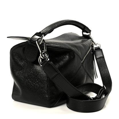 Loewe Grained Calfskin Large Puzzle Edge Bag Black 2 of 10