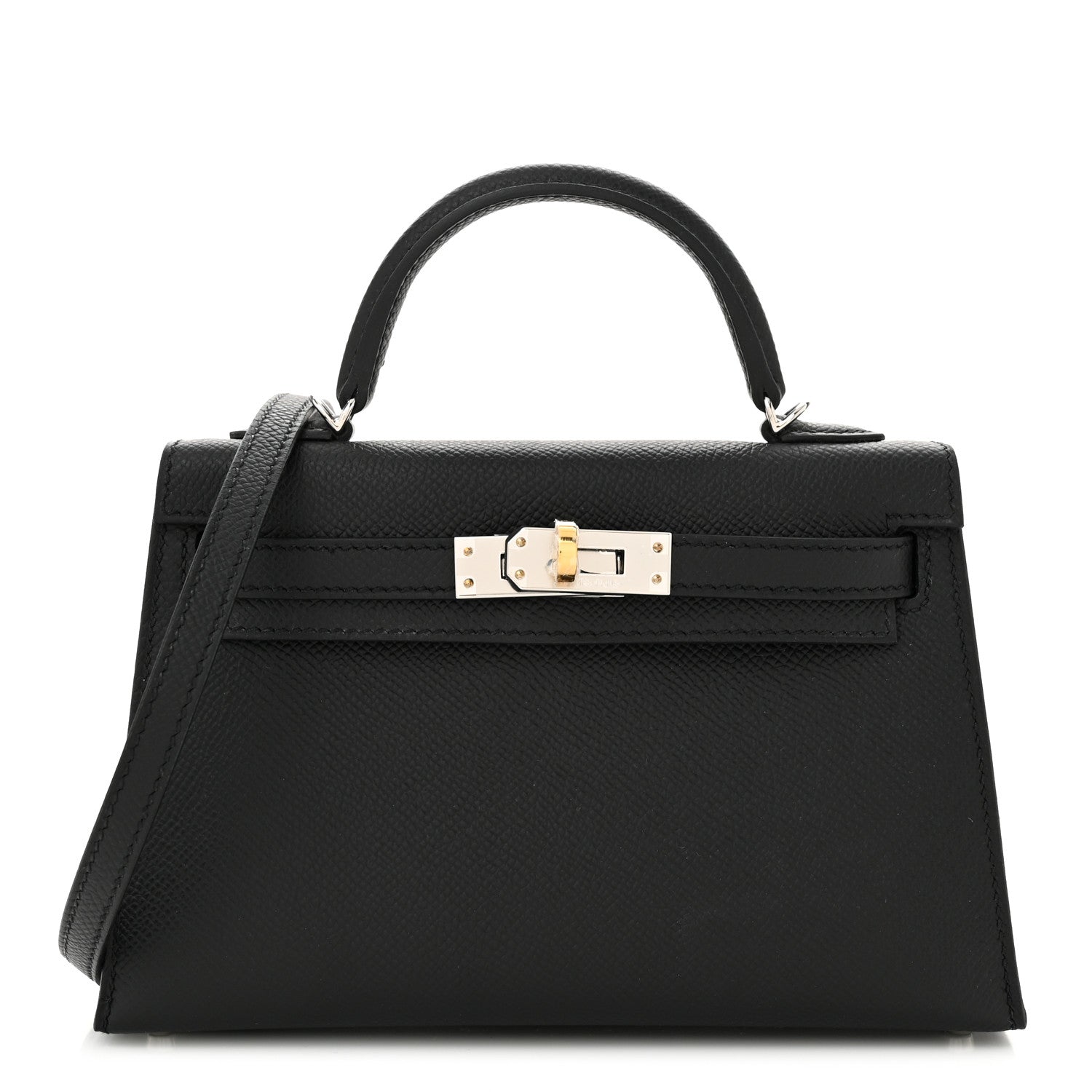 Hermes Epsom Mini Kelly Sellier 20 Black 1 of 11