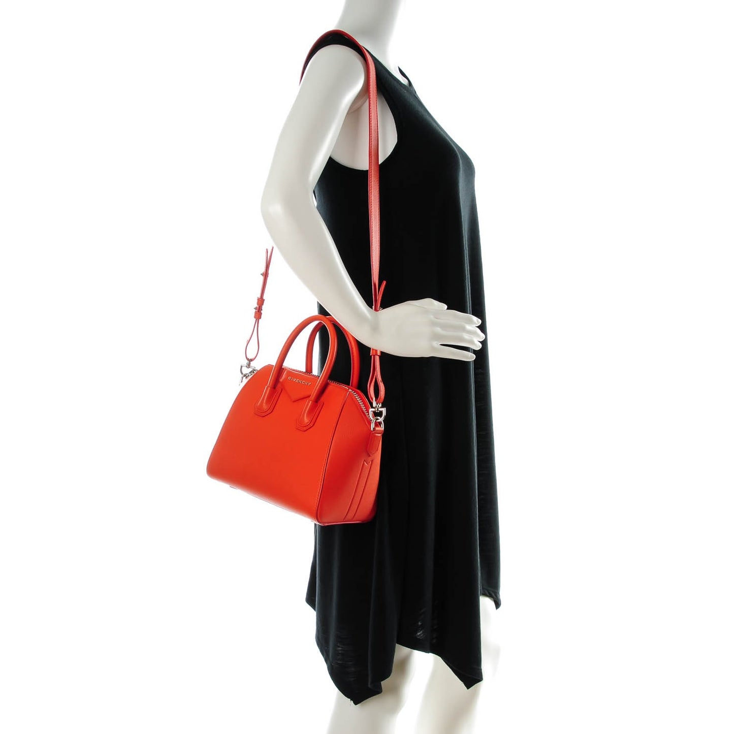Sugar Goatskin Mini Antigona Burnt Orange