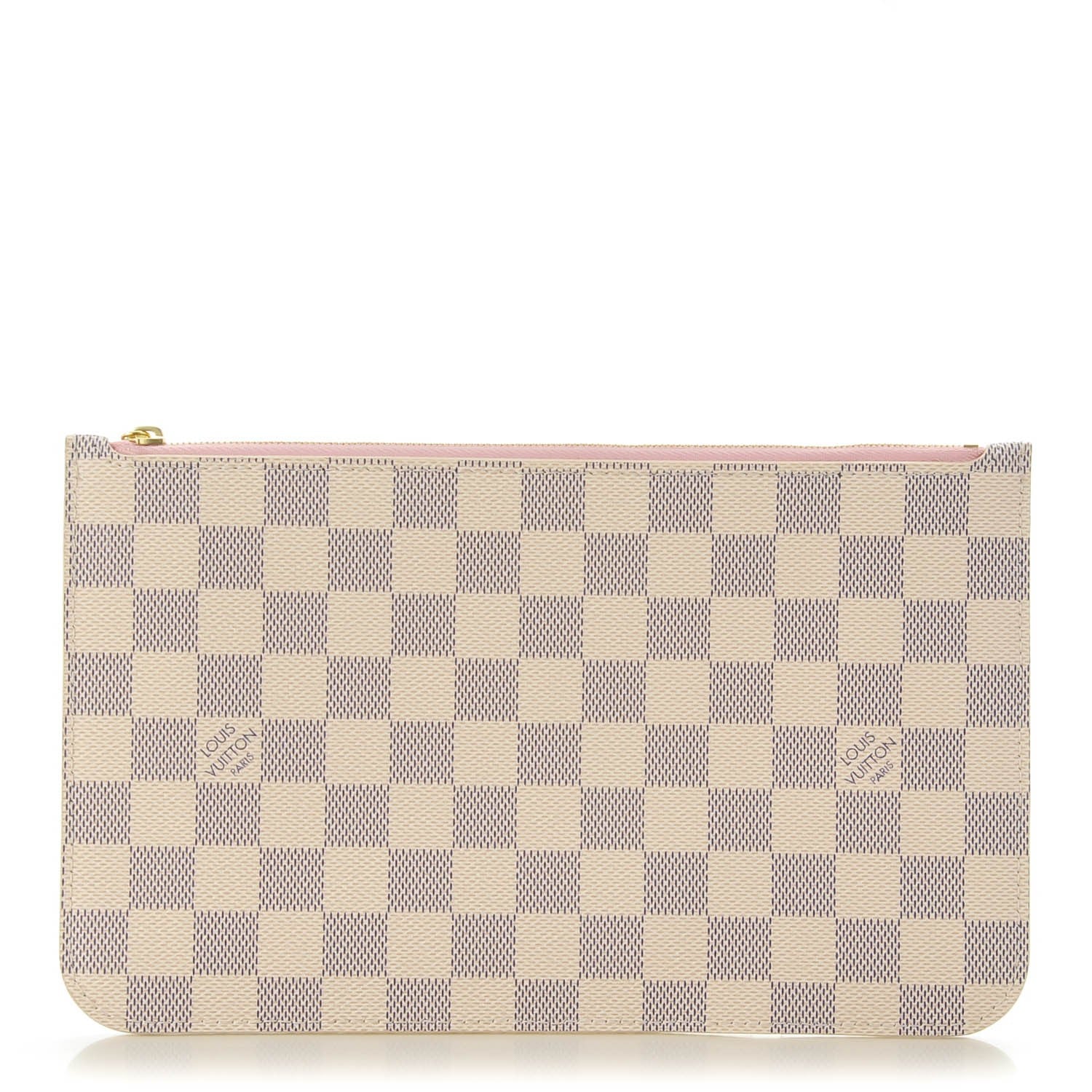 Louis Vuitton Damier Azur Neverfull MM GM Pochette Rose Ballerine 1 of 8