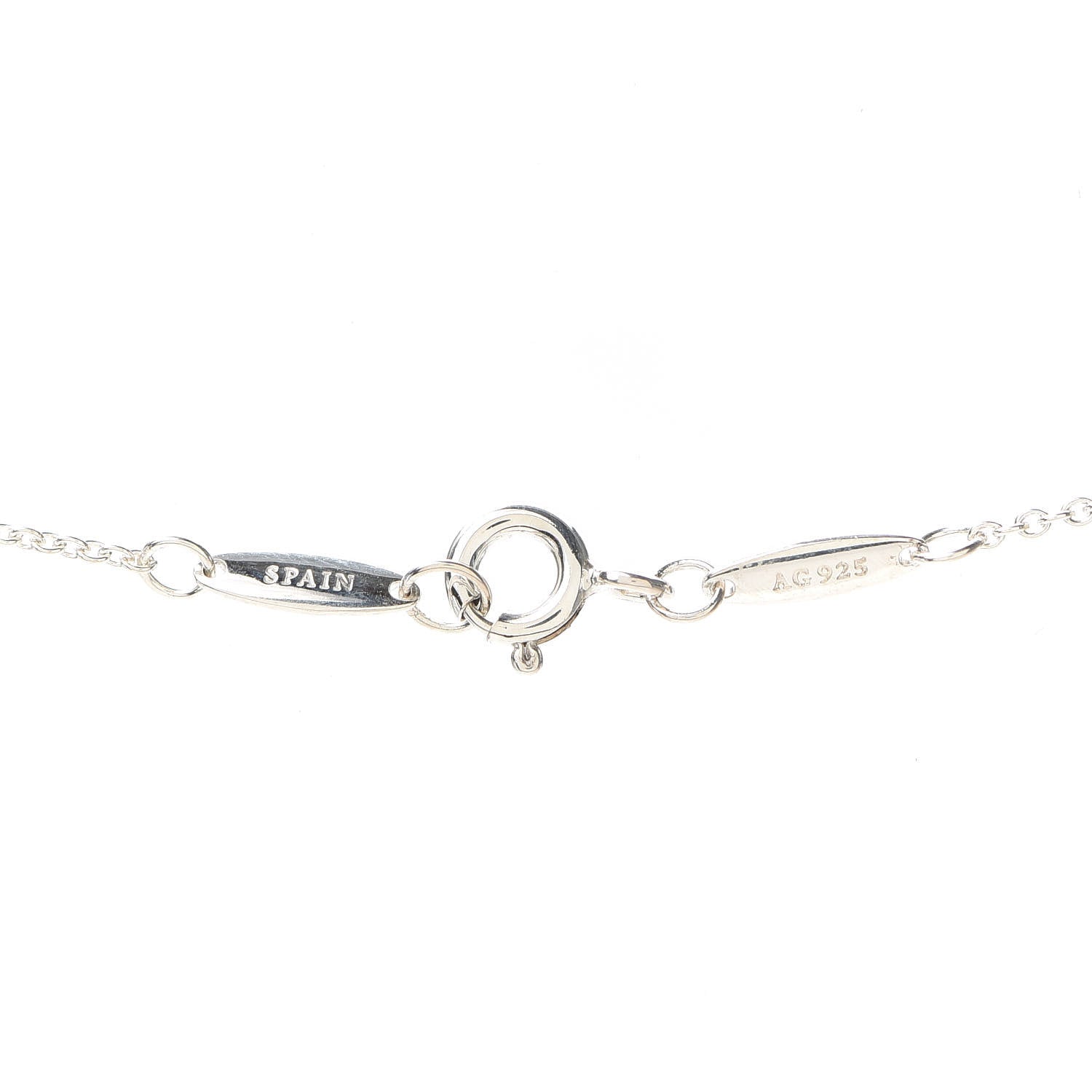 Tiffany Sterling Silver Black Jade Elsa Peretti Color By The Yard Necklace 5 of 5