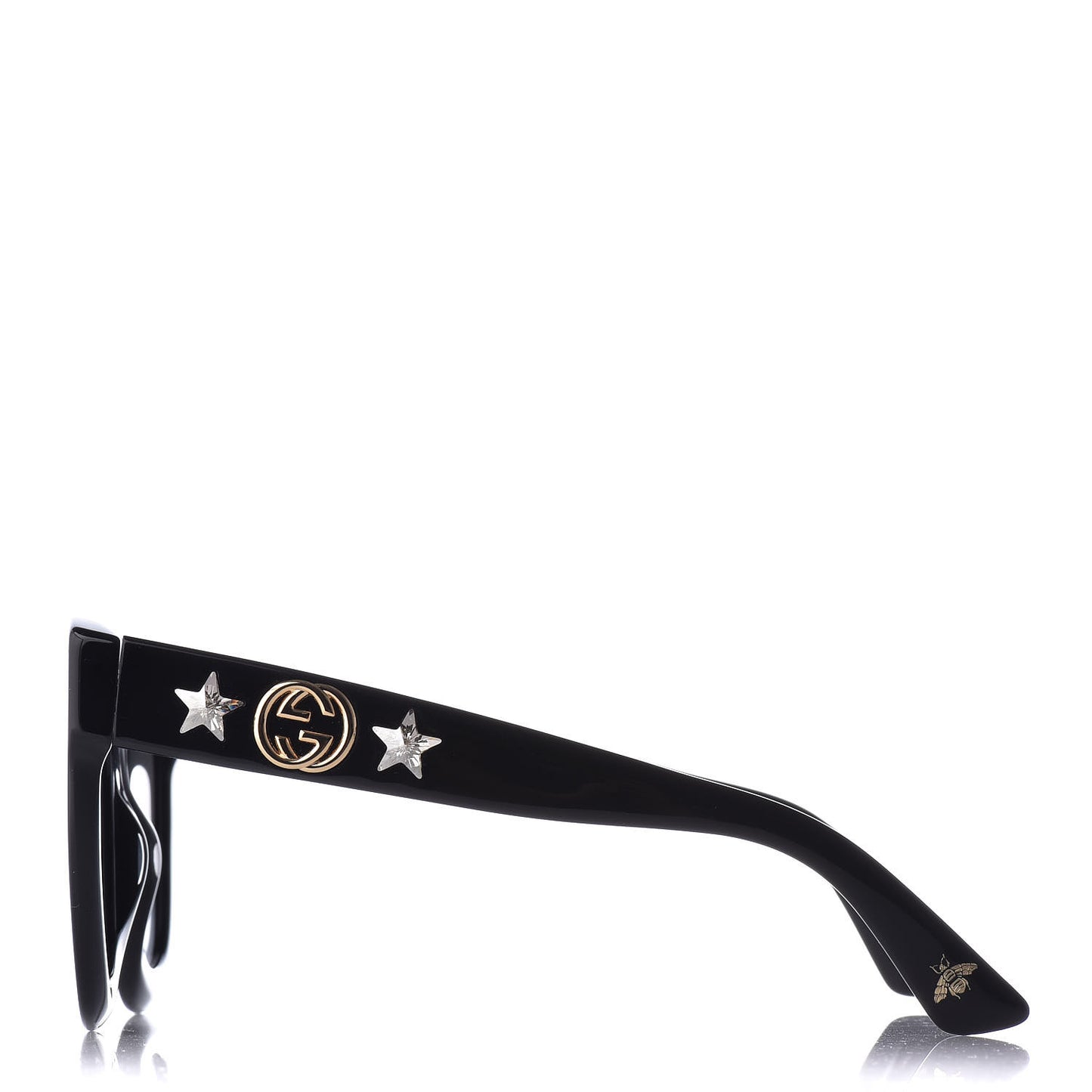 Round Frame Star Sunglasses GG0208S Black