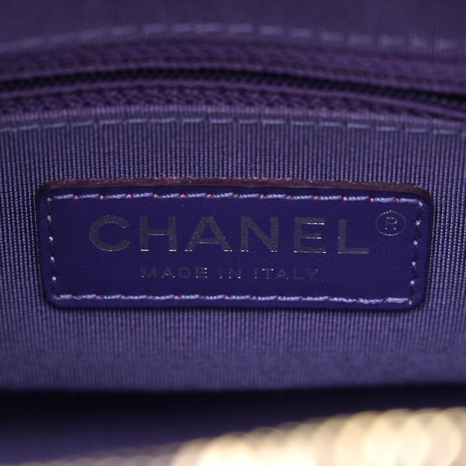 Chanel Aged Calfskin Chevron Quilted Small Gabrielle Hobo Purple 6 of 11