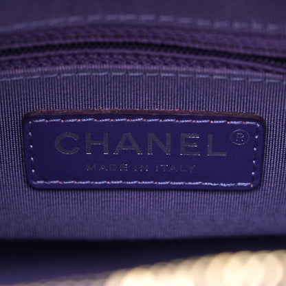 Chanel Aged Calfskin Chevron Quilted Small Gabrielle Hobo Purple 6 of 11