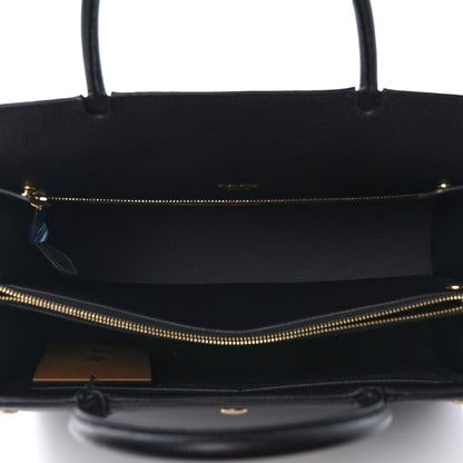 Burberry Grainy Calfskin Medium Title Bag Black 5 of 8