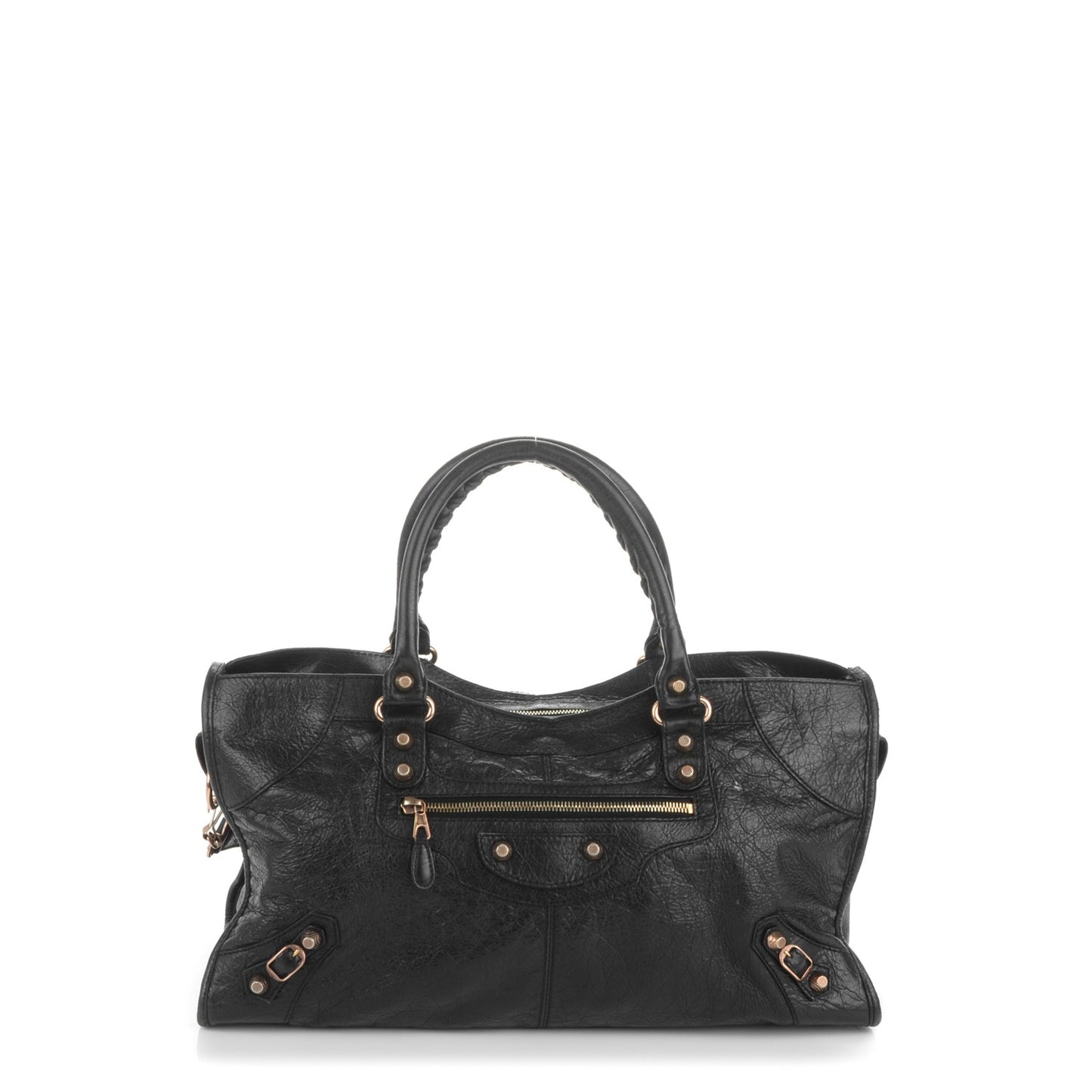 Agneau Giant 12 Rose Gold Hardware Part Time Black