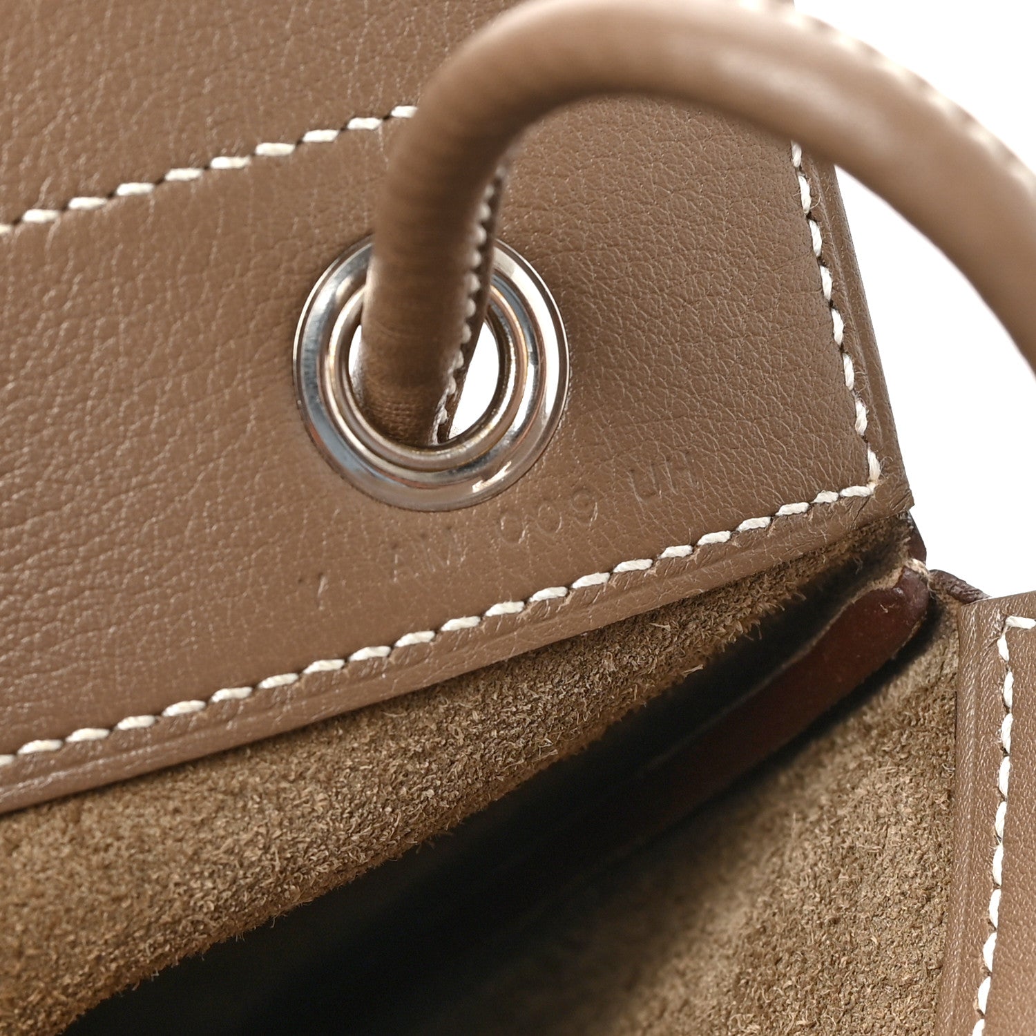 Hermes Milo Lambskin Swift Mini Aline Etoupe 7 of 9