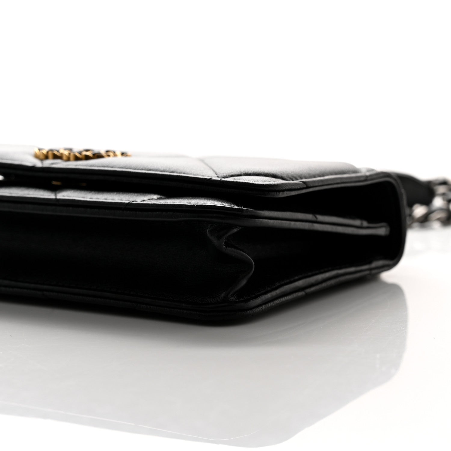 Chanel Lambskin Quilted Chanel 19 Wallet On Chain WOC Black 9 of 9