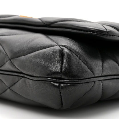 Saint Laurent Lambskin Quilted Le 57 Diamond Shoulder Bag Black 9 of 11