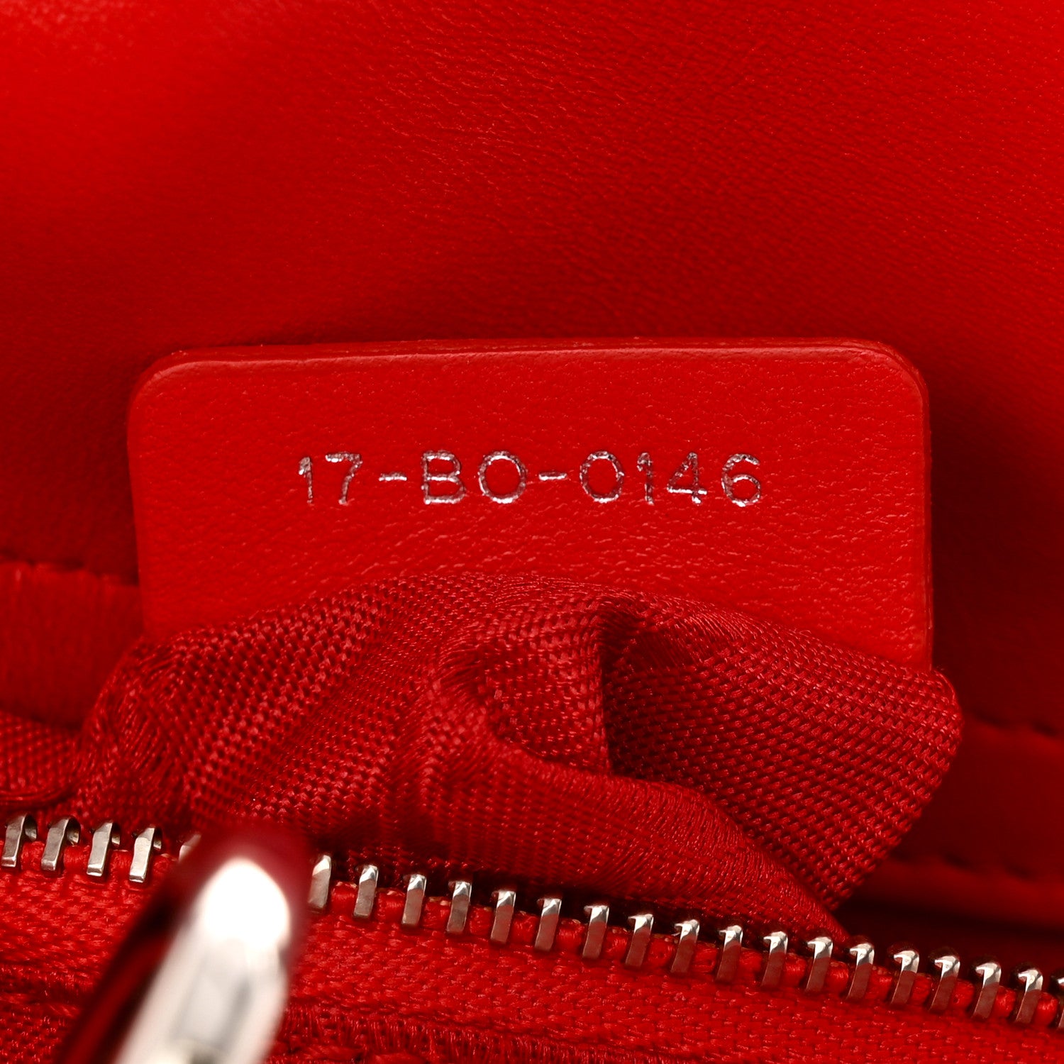 Christian Dior Lambskin Cannage Mini Lady Dior Red 7 of 13