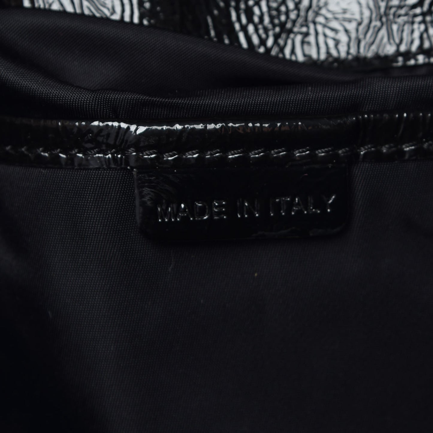 Nylon Beat Check Tote Black