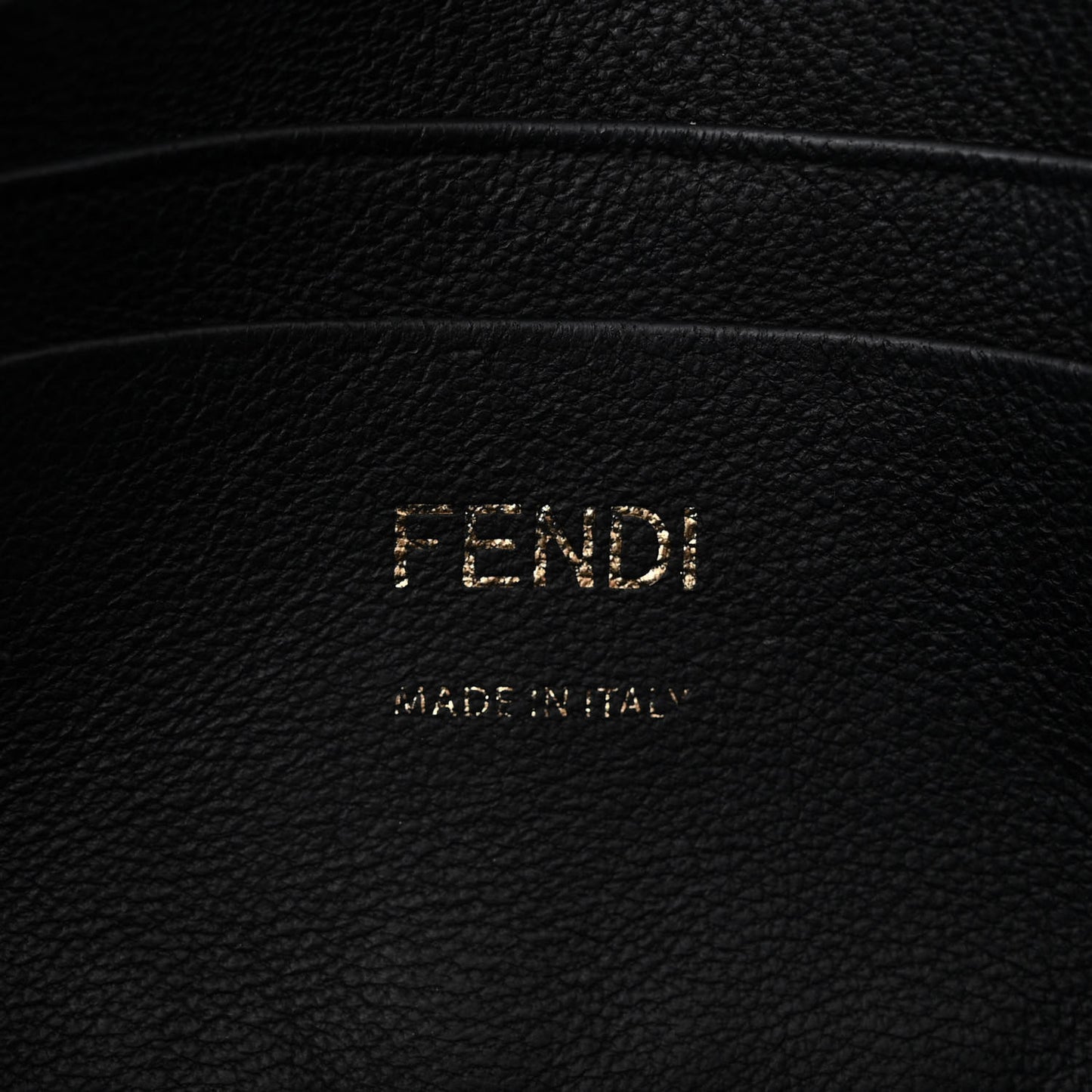 Nappa FF 1974 Embossed Mini Baguette Black