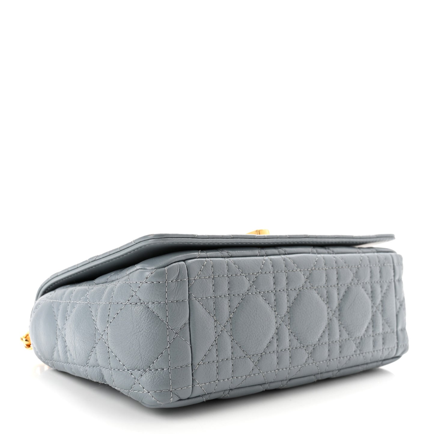 Calfskin Cannage Small Caro Bag Cloud Blue