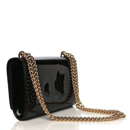 Louis Vuitton Patent Chain Louise MM Black 3 of 12