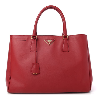 Prada Saffiano Lux Large Tote Fuoco 1 of 19