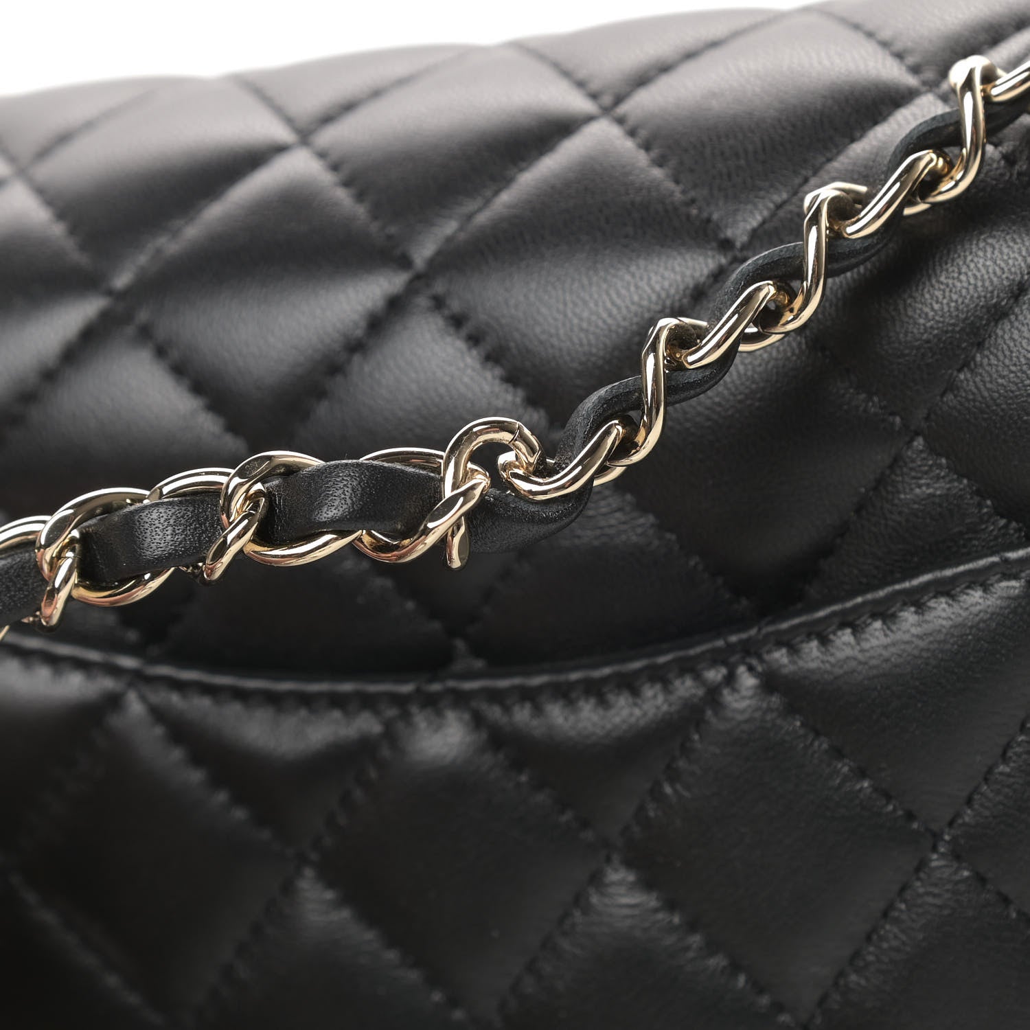 Chanel Lambskin Quilted Mini Rectangular Flap Black 13 of 13