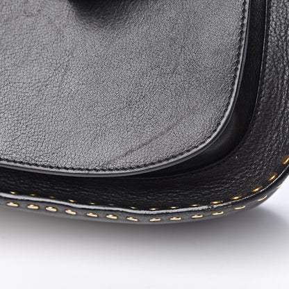Chloe Calfskin Braided Small Hudson Shoulder Bag Black 16 of 19