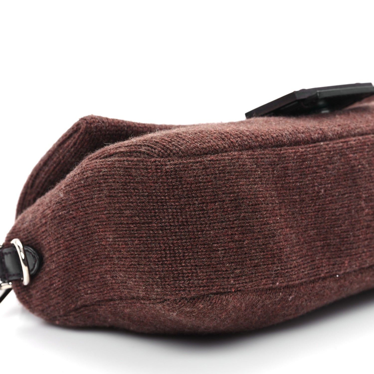 Fendi Cashmere Vitello Grace Baguette Brown 9 of 11