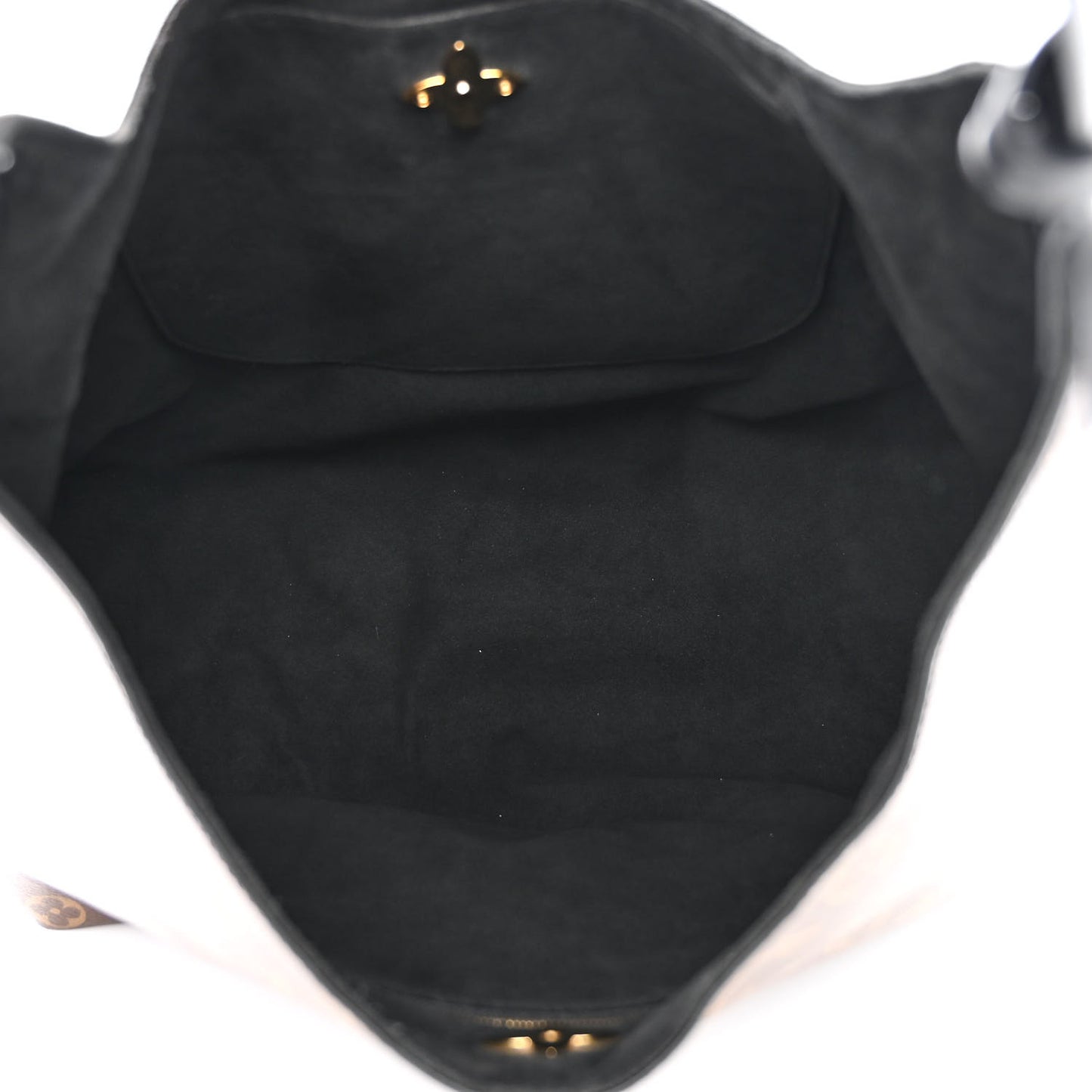 Monogram Flower Hobo Black