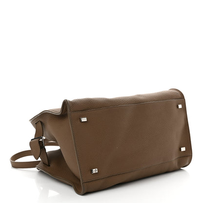 The Row Matte Grained Calfskin Soft Margaux 12 Taupe 4 of 10