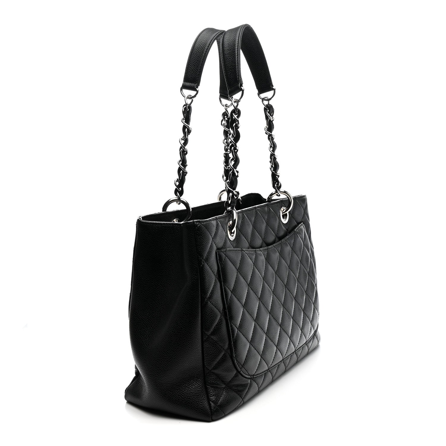 Chanel Caviar Quilted Grand Shopping Tote GST Black 3 of 12