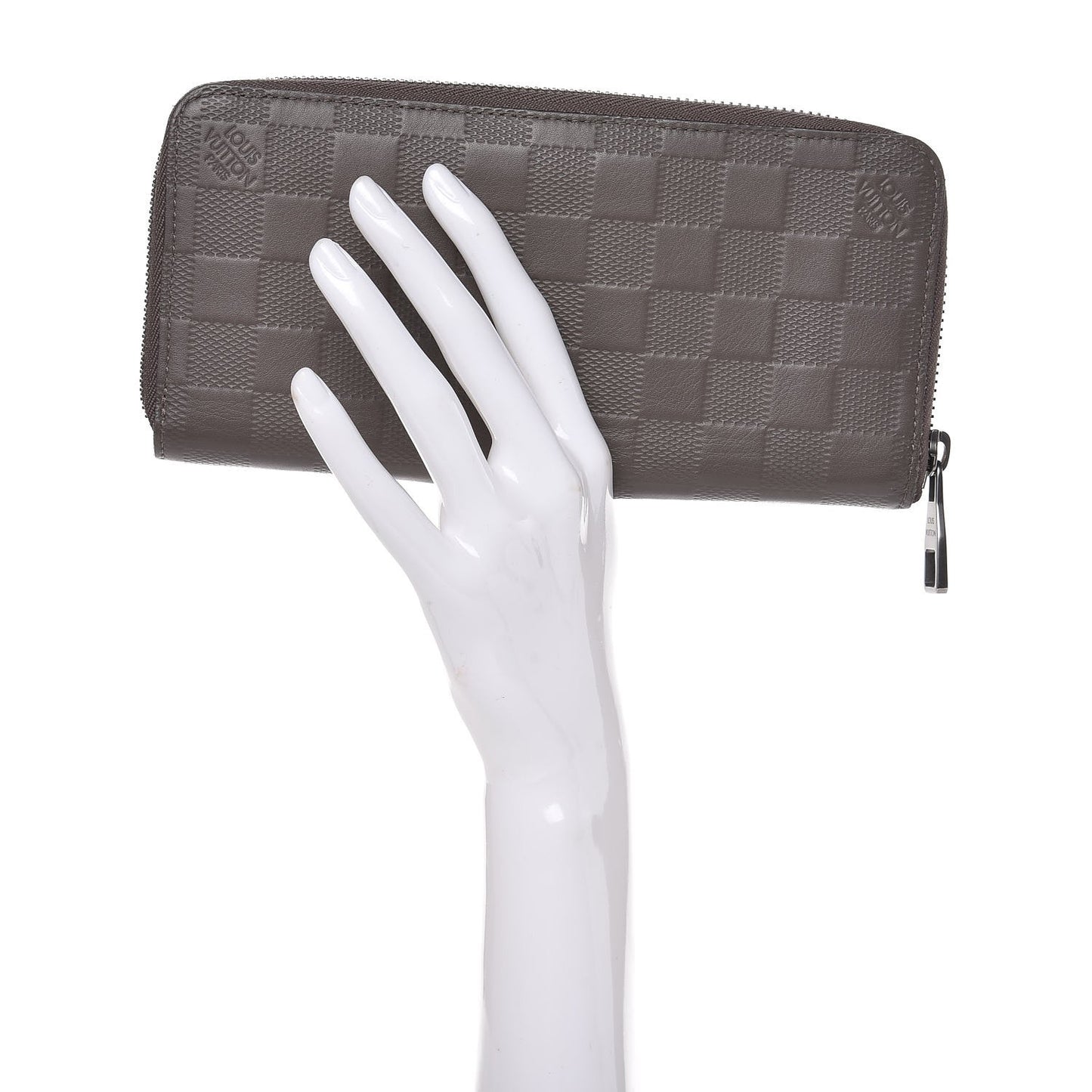 Damier Infini Zippy Vertical Wallet Granit