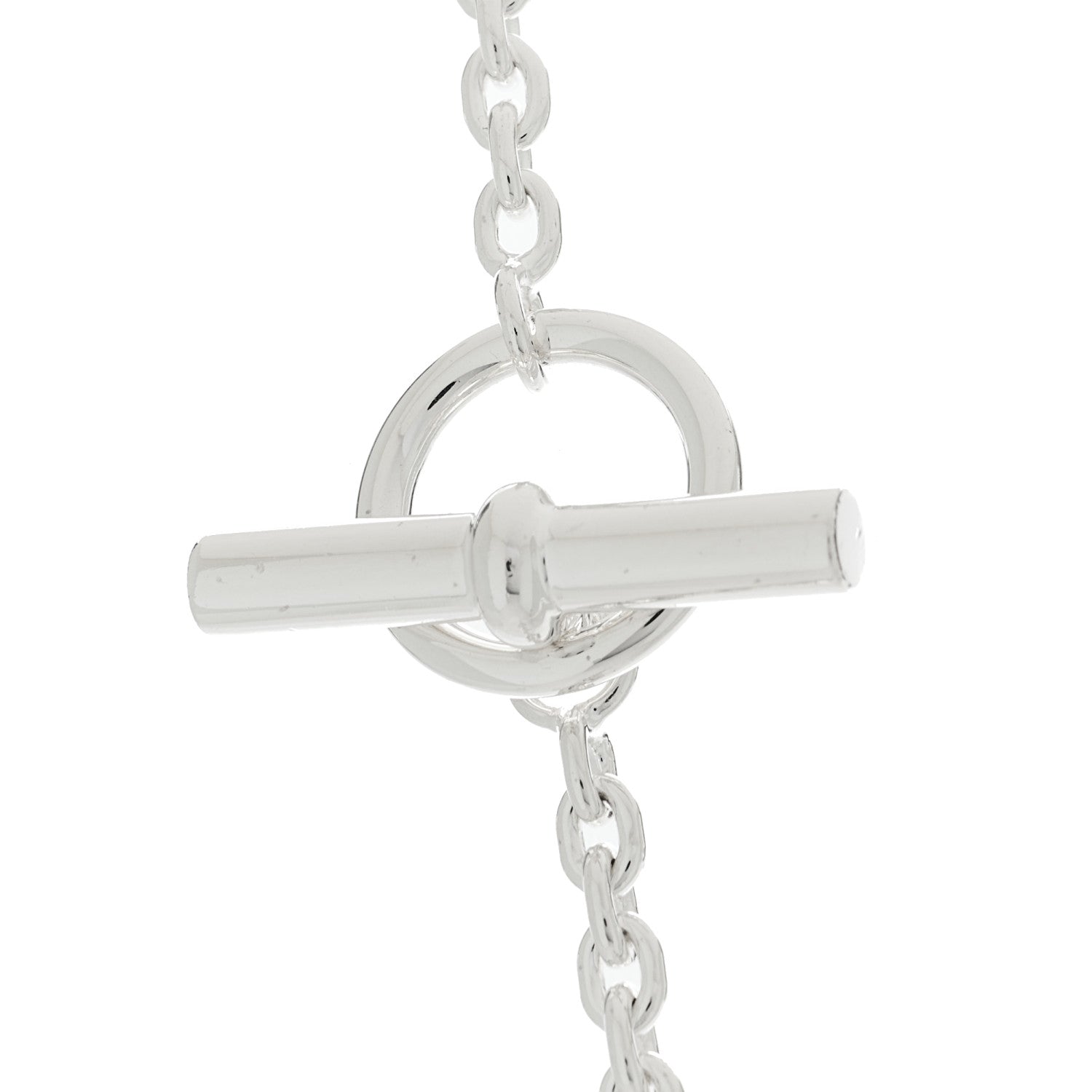 Hermes Sterling Silver Farandole Necklace 160 6 of 7