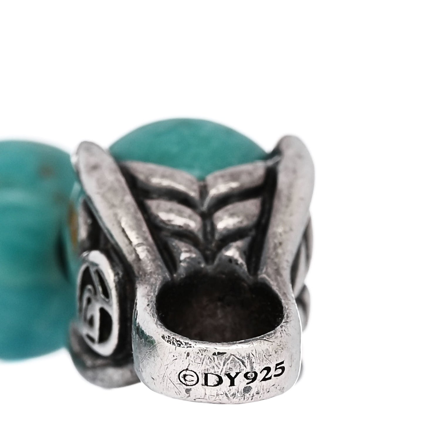 Sterling Silver Turquoise 8mm Spiritual Beads Bracelet
