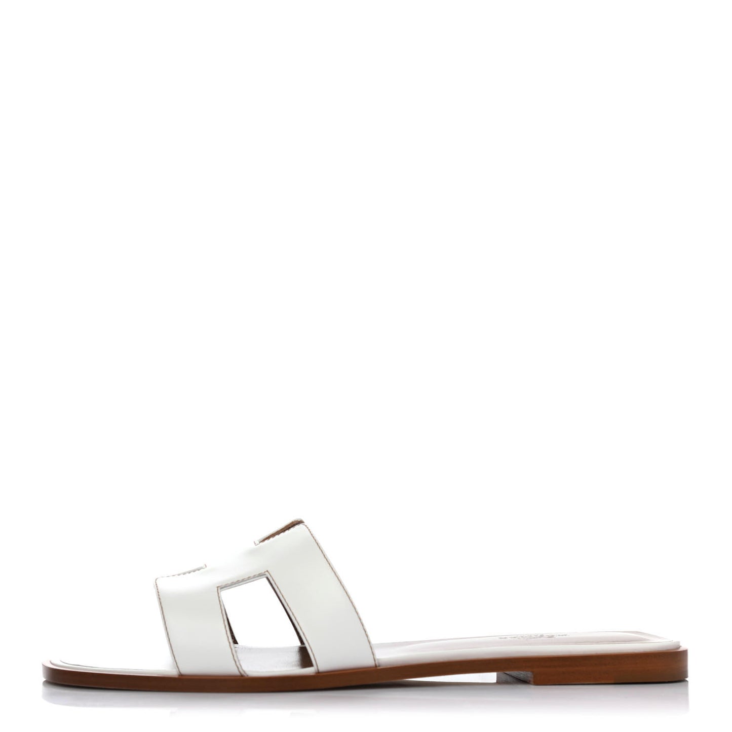 Box Calfskin Oran Sandals 40.5 White