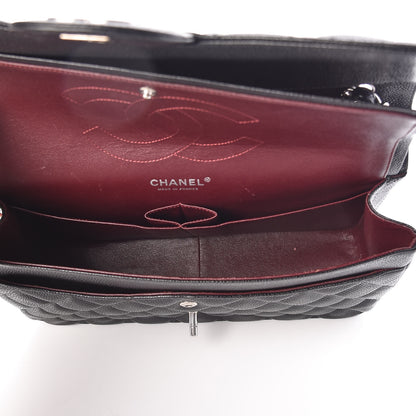 Chanel Caviar Quilted Jumbo Double Flap Black 12 of 14