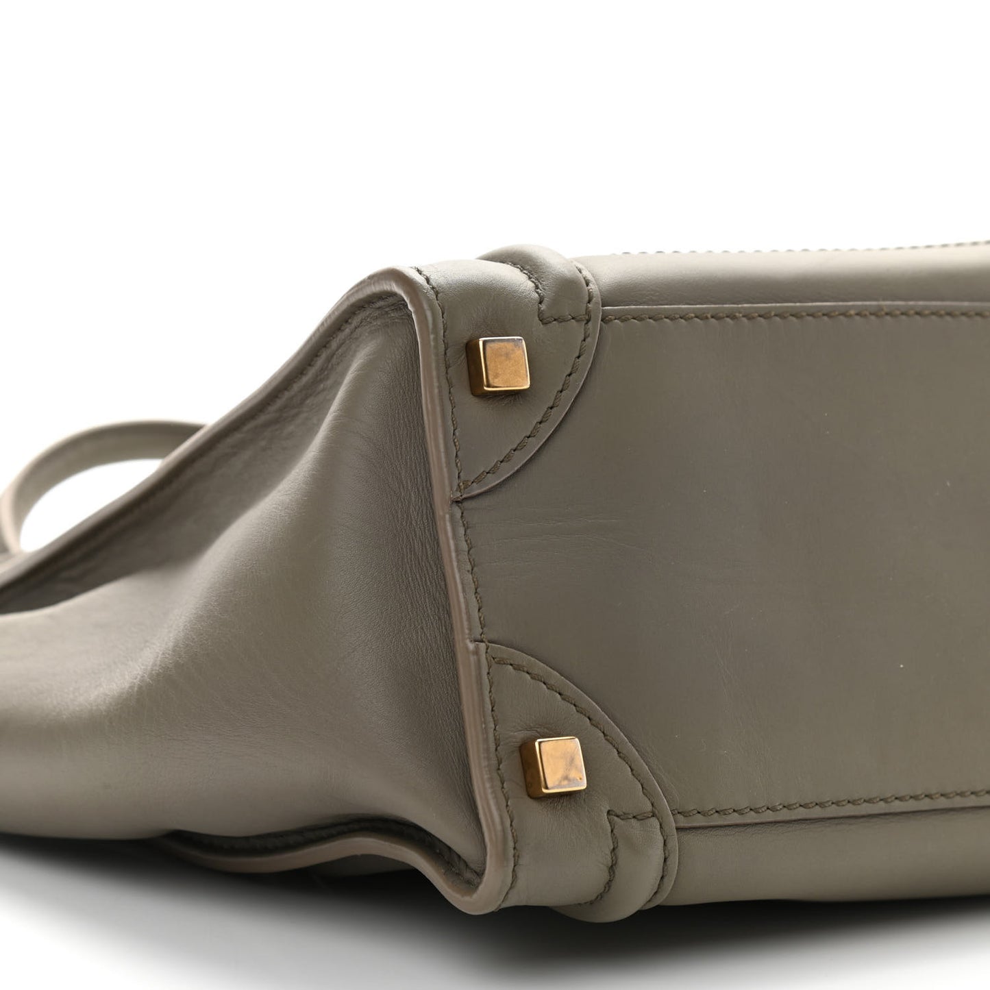 Smooth Calfskin Micro Luggage Khaki