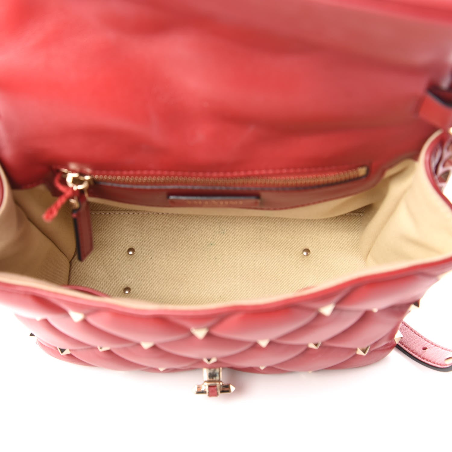 Valentino Garavani Nappa Medium Candystud Top Handle Bag Rosso Valentino 5 of 10