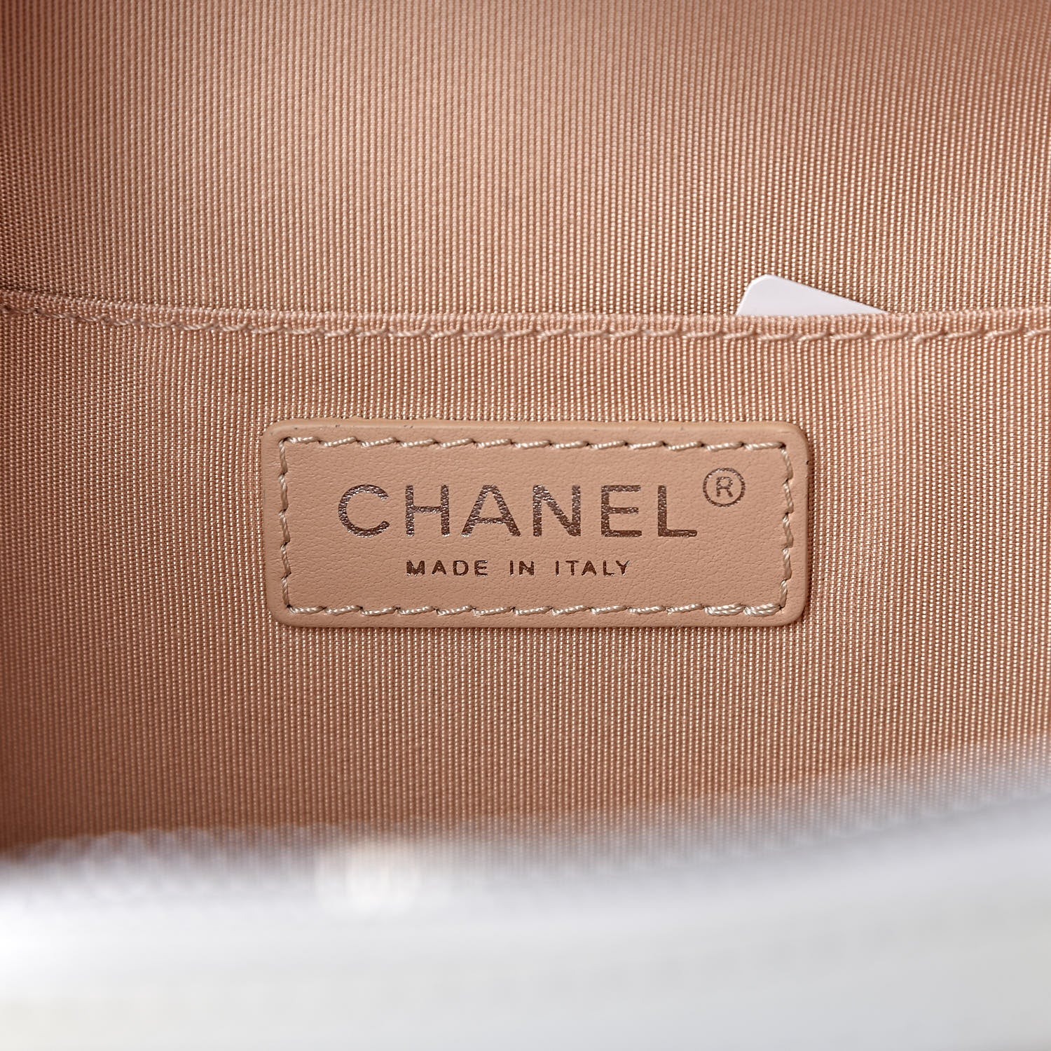 Chanel Lambskin Quilted Mini CC Box Camera Bag Beige White Black 6 of 13