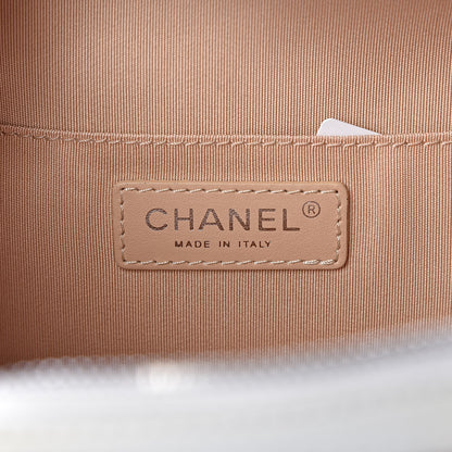 Chanel Lambskin Quilted Mini CC Box Camera Bag Beige White Black 6 of 13