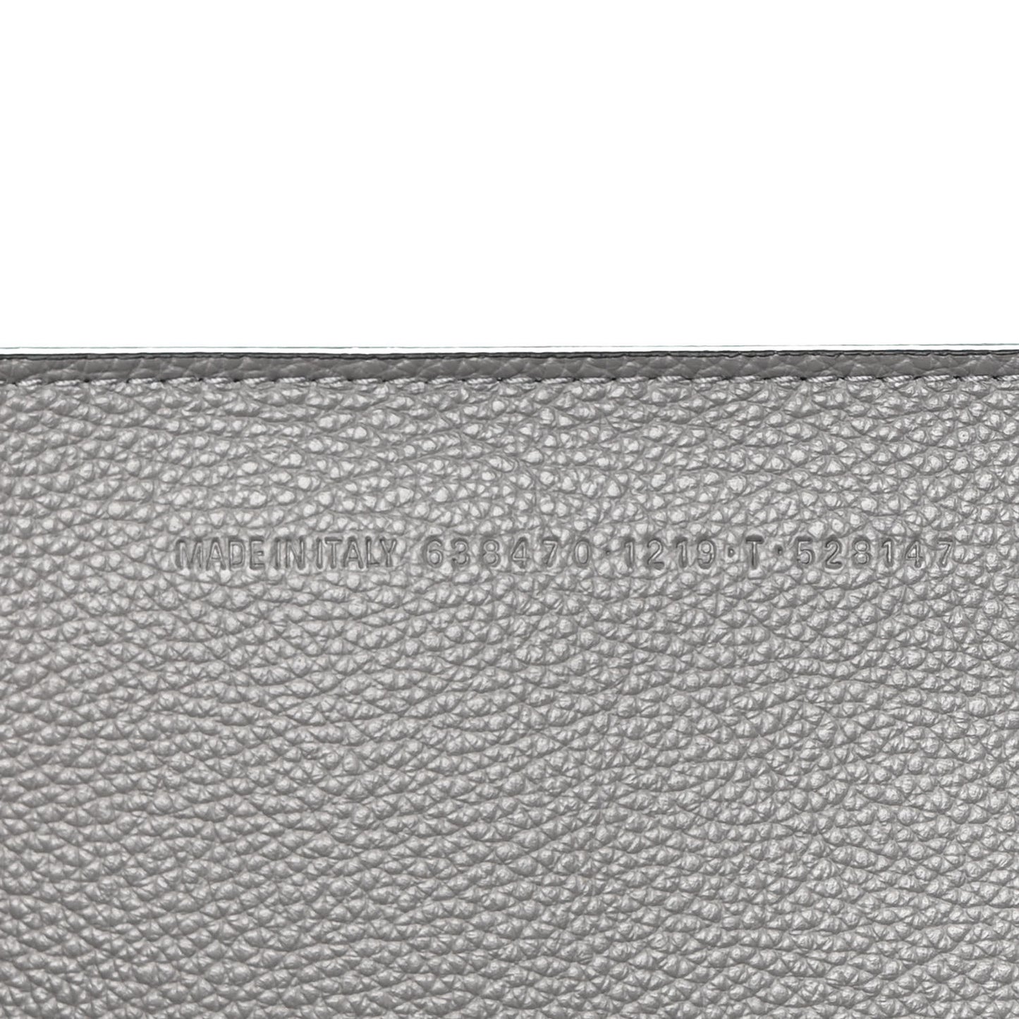 Grained Calfskin Neo Classic Silver Hardware Medium City Dark Grey
